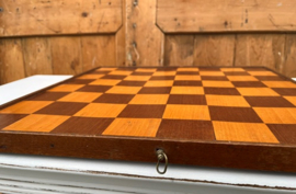 Dam schaak bord hout origineel 42,5 x 41,5