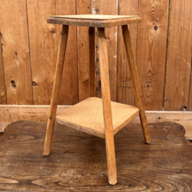 Kruk bijzettafel melk krukje hout VERKOCHT