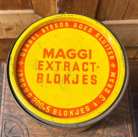 Blik Maggi Extract blokjes rond Ø 17,5 origineel