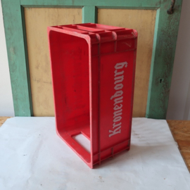 Krat Kronenbourg Bier kunststof rood