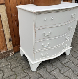 Ladekast 4 laden Engeland wit 73,5 cm