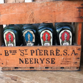 Krat hout kist flessen jenever België VERKOCHT
