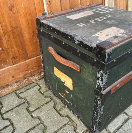 Hutkoffer deken scheeps kist koffer VERKOCHT
