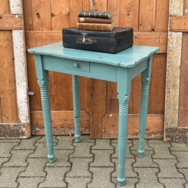 Haltafel 64 x 44 x 75 side table bijzettafel blauw