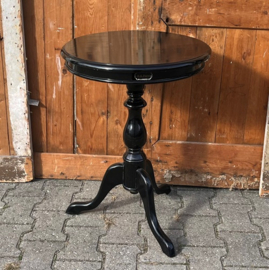 Wijntafel bijzettafel haltafel zwart Ø 49 cm