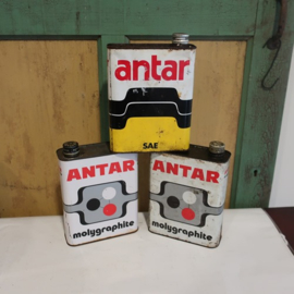 Olie blik olie drum ANTAR motor oil barn found