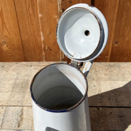 Koffiekan koffie pot emaille wit VERKOCHT