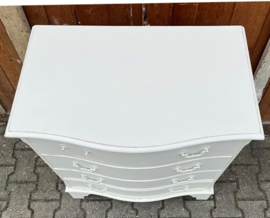 Ladekast 4 laden Engeland wit 73,5 cm