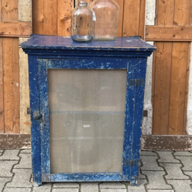 Vliegenkast blauw kast 70 x 48,5 x 84,5 VERKOCHT