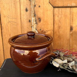 Pot stoof origineel bruin 15 cm VERKOCHT