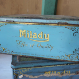 Blik Milady Toffee of Quality snoep origineel