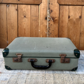 Koffer groen vintage retro origineel 46 cm