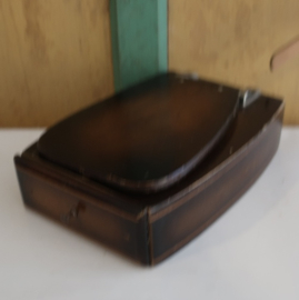 Scheerkist make up kist hout kist VERKOCHT