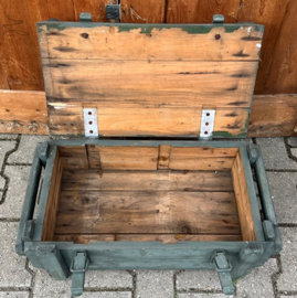 Houten kist legerkist munitie VERKOCHT
