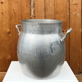 Bus pot metaal aluminium origineel Ø 23 cm