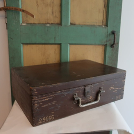 Kist koffer hout origineel plat 57 cm