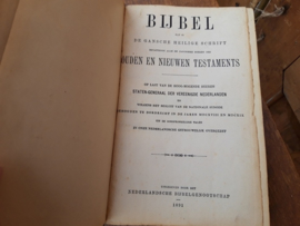 Bijbel 1891 origineel fraaie kaft VERKOCHT