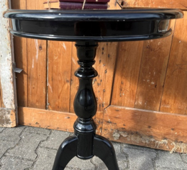 Wijntafel bijzettafel haltafel zwart Ø 49 cm