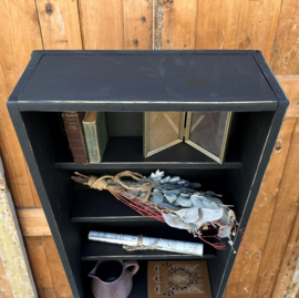 Kastje boeken schap wand zwart VERKOCHT