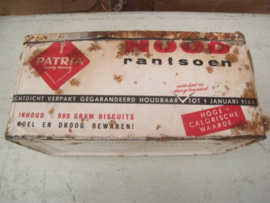 Blik Patria noodransoen origineel 1 met inhoud