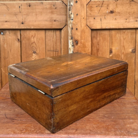 Scheerkist hout origineel kist met lade