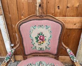 Dames fauteuil stoffen bekleding 1930