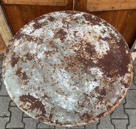 Tuintafel bistrotafel ijzer metaal creme rond