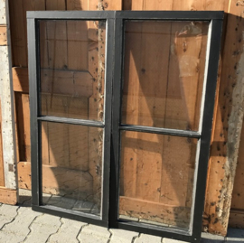 Ramen kozijn hout zwart 112,5 cm VERKOCHT