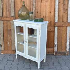 Vitrinekast servies boeken wit kast 100 cm VERKOCHT