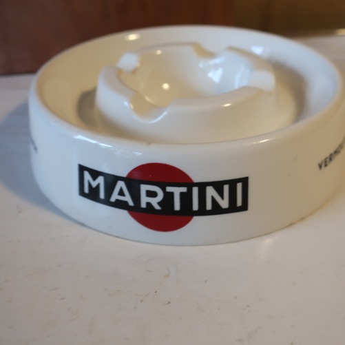 Martini Vermouth asbak vintage Ø 17 cm Regout