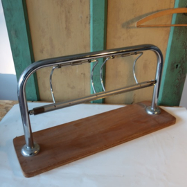 Papier rolhouder chroom 66 cm origineel retro
