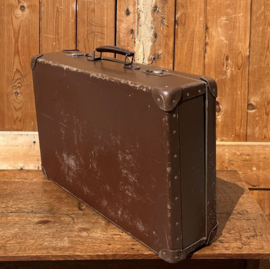Koffer bruin 50 x 34 x 14 origineel brocante