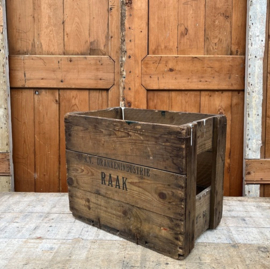 Flessenkrat RAAK hout voor 12 fles origineel