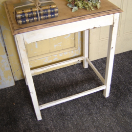 Sidetable bijzettafel wit blank blad VERKOCHT