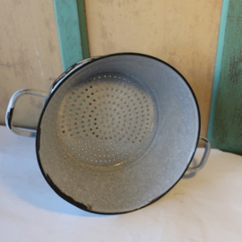Vergiet emaille Deense zeef grijs Ø 27 cm