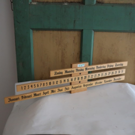 Kalender schoolkalender eeuwigdurend vintage
