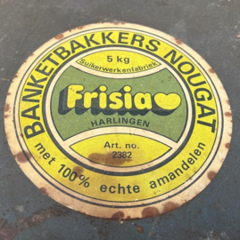 Blik winkelblik Frisia Harlingen nougat origineel