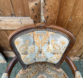 Luie stoel fauteuil Louis XV stijl VERKOCHT