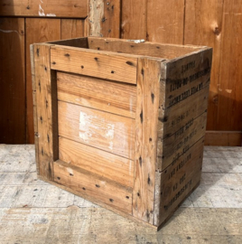 Houten kist legerkist leger 40 x 25 x 39 tekst
