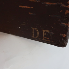 Kist koffer hout origineel plat 57 cm