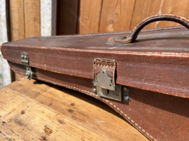 Koffer bruin origineel instrument 65 x 23 x 18