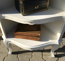 Schappenkast etagaire boekenkast wit VERKOCHT