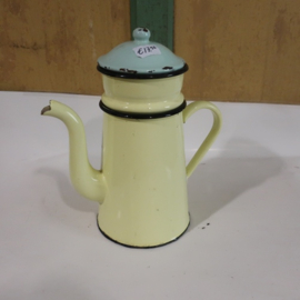 Koffiekan koffie pot emaille Frankrijk VERKOCHT
