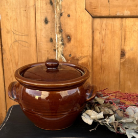 Pot stoof origineel bruin 15 cm VERKOCHT