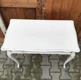 Thee tafel sidetable wit Queen Ann VERKOCHT