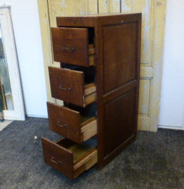 Ladekast archiefkast hout origineel VERKOCHT