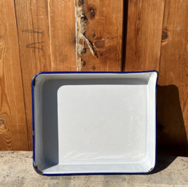 Emaille bak doka ontwikkelbad schaal wit