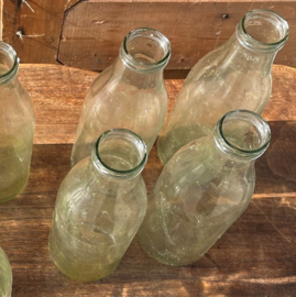 Fles melkfles blank glas origineel melk VERKOCHT