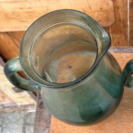 Karaf glas origineel groen Engeland waterkan