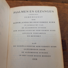 Psalmen gezangen boek 1938 met bidprenten